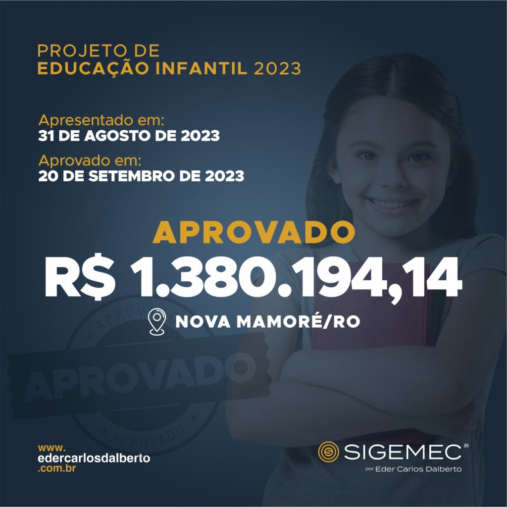 Projeto De Educação Infantil 2023 Aprovado No Valor De R 138019414 6665